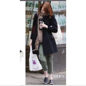 Joie Kidmore black embossed leather slip ons